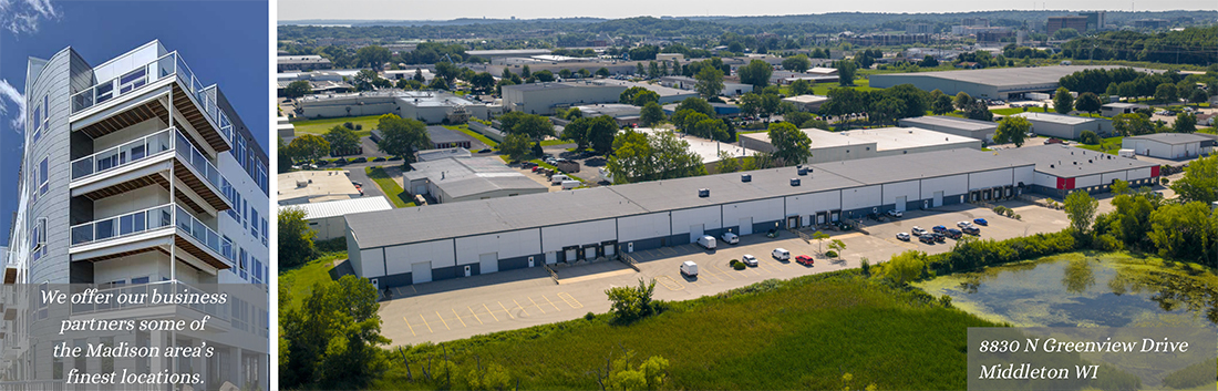 960 John Nolen Drive, Madison WI, and 8830 N Greenview Drive, Middleton WI.